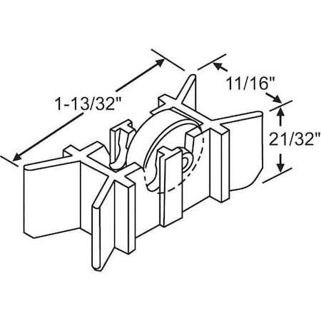 Strybuc Sliding Window Roller Assembly 900-12993A